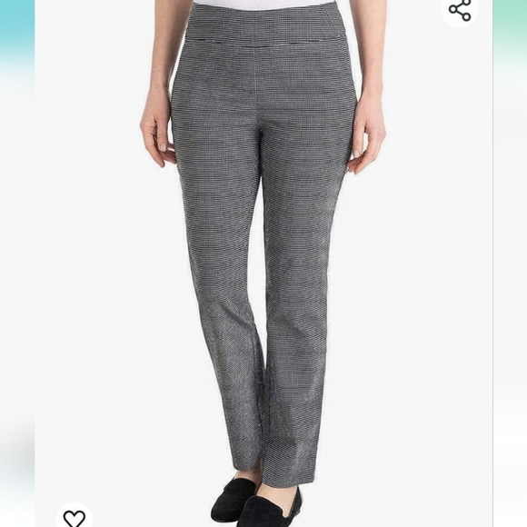 NWT Hilary Radley Straight Fit Plaid Pull On Pants XL - Picture 1 of 5